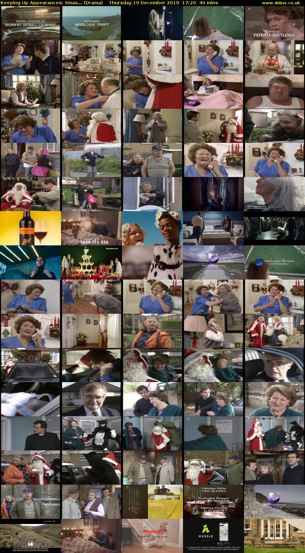 Keeping Up Appearances: Xmas... (Drama) Thursday 19 December 2019 17:20 - 18:00