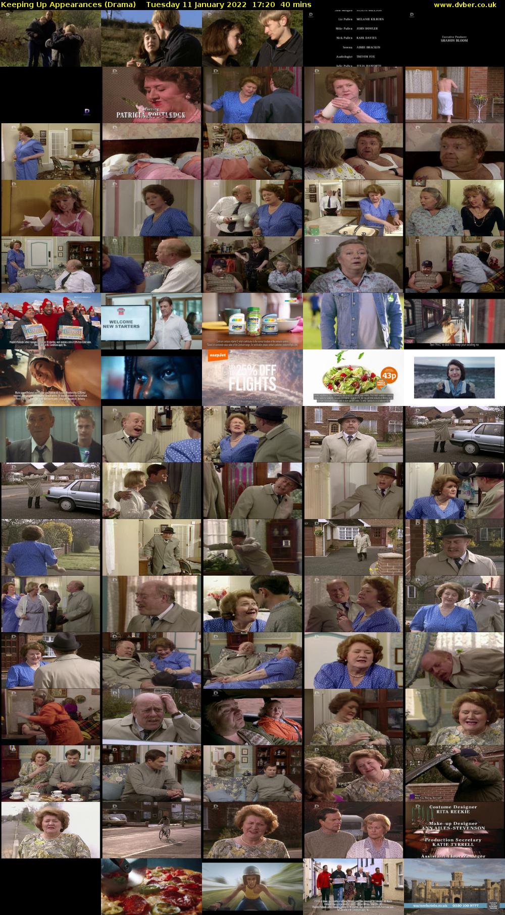 Keeping Up Appearances (Drama) Tuesday 11 January 2022 17:20 - 18:00