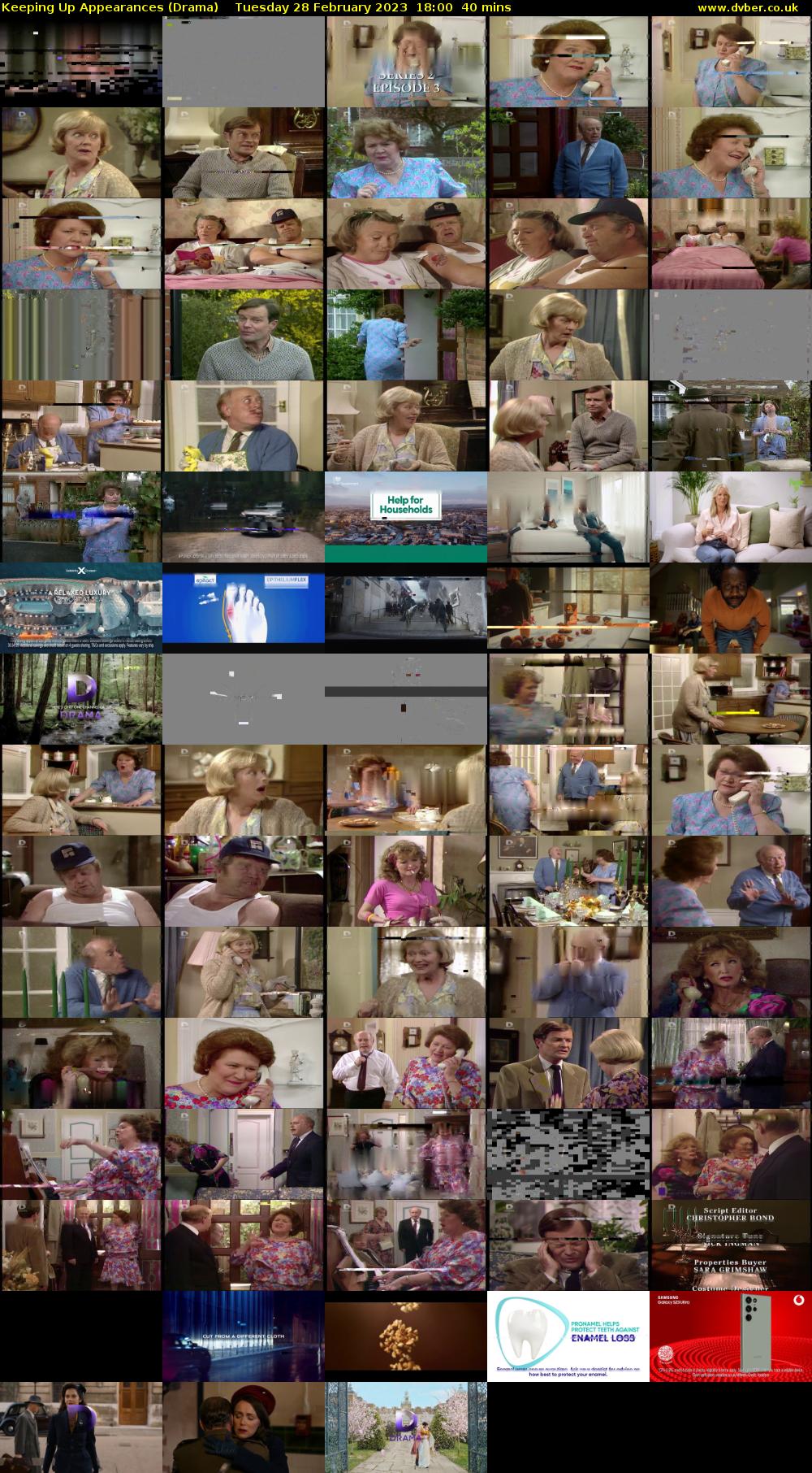 Keeping Up Appearances (Drama) Tuesday 28 February 2023 18:00 - 18:40