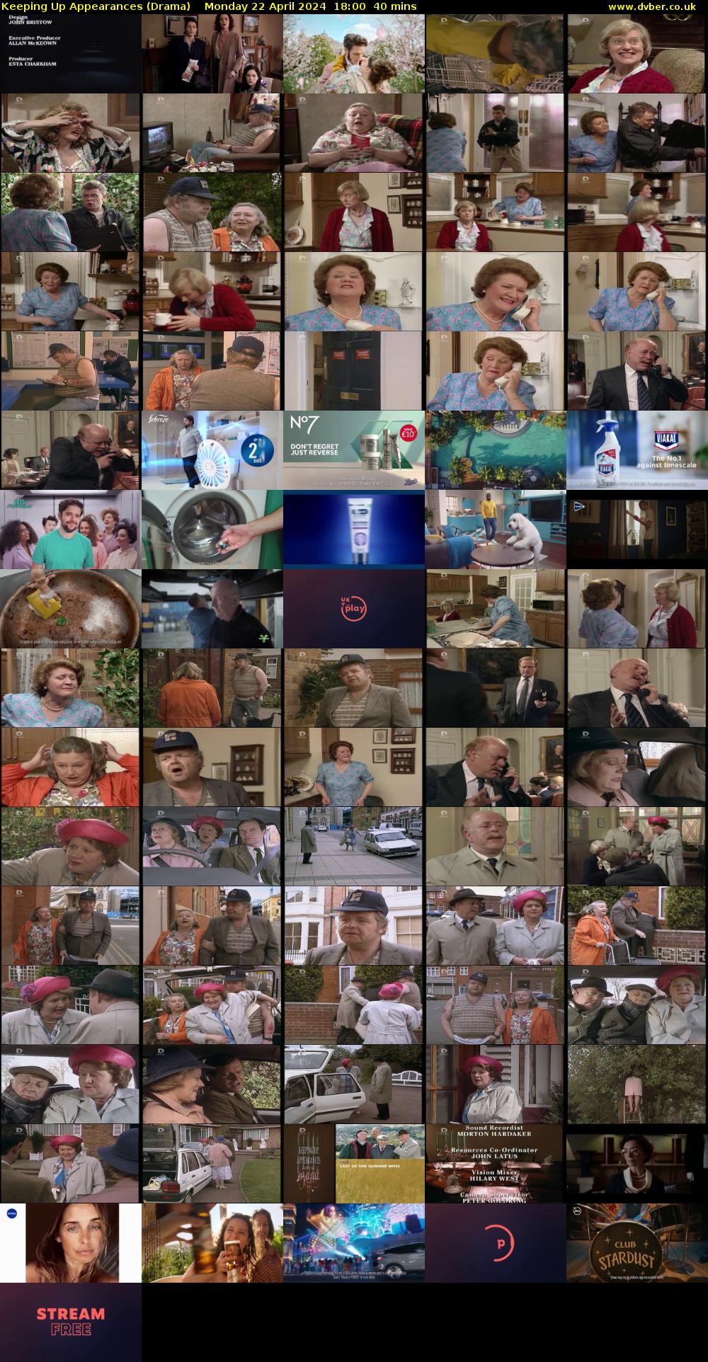 Keeping Up Appearances (Drama) Monday 22 April 2024 18:00 - 18:40