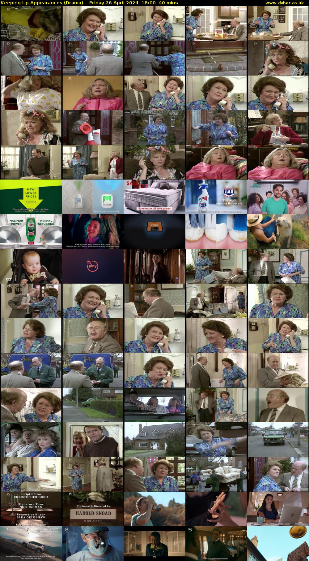 Keeping Up Appearances (Drama) Friday 26 April 2024 18:00 - 18:40