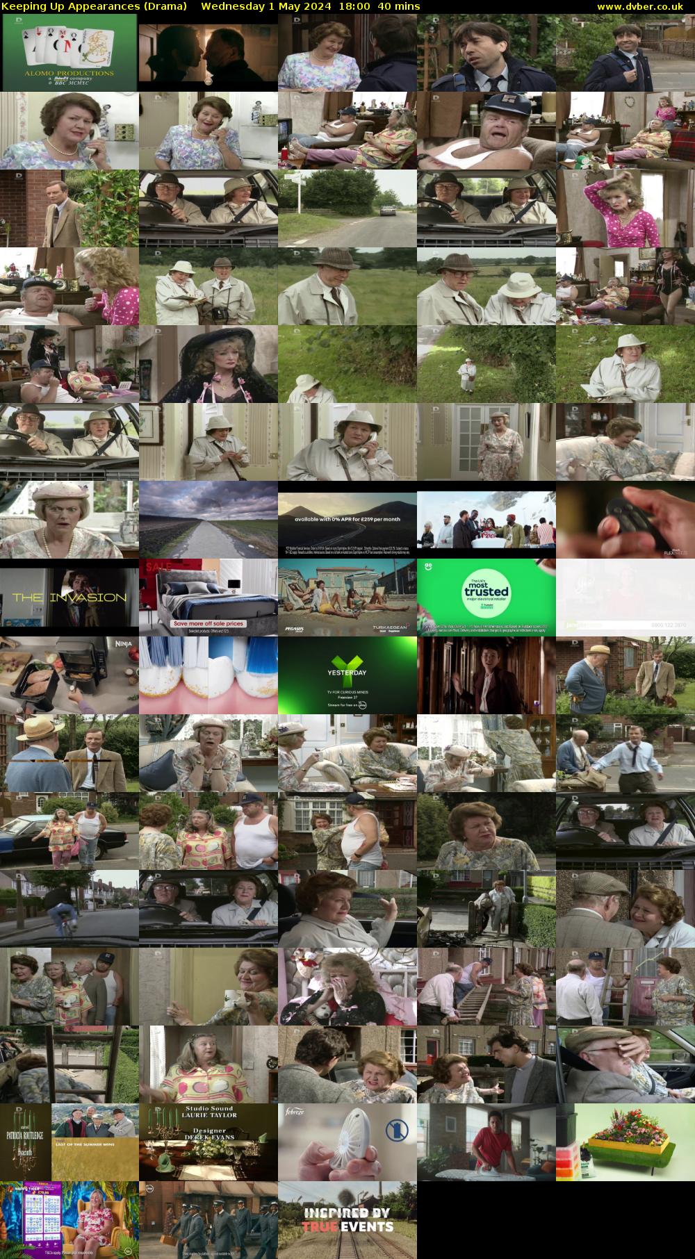 Keeping Up Appearances (Drama) Wednesday 1 May 2024 18:00 - 18:40