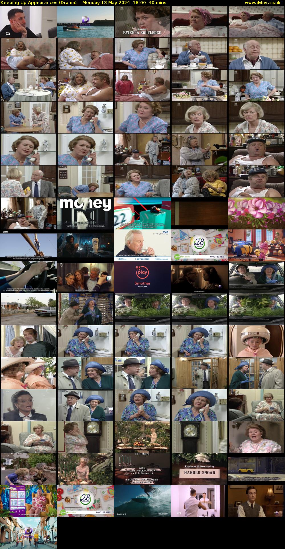 Keeping Up Appearances (Drama) Monday 13 May 2024 18:00 - 18:40