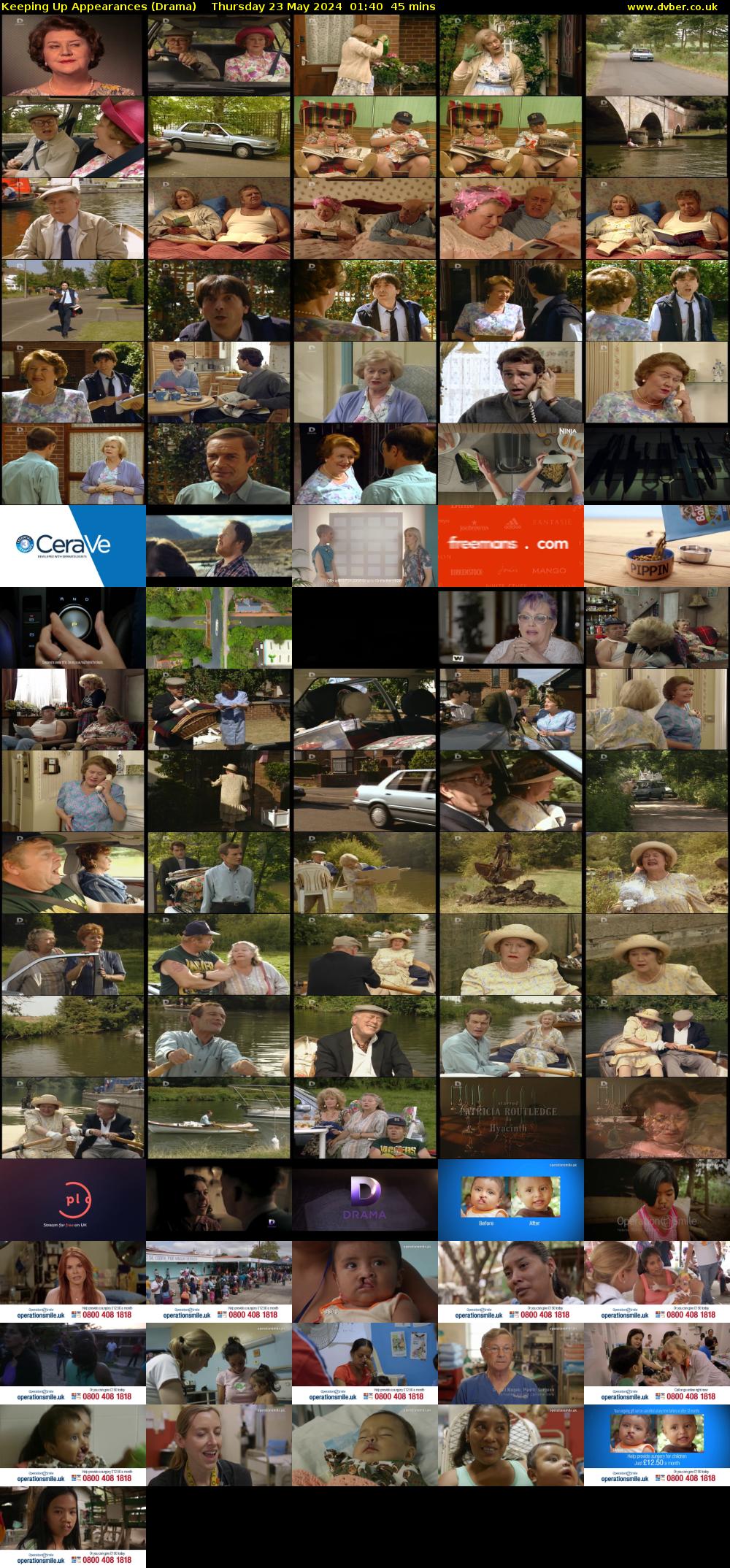 Keeping Up Appearances (Drama) Thursday 23 May 2024 01:40 - 02:25