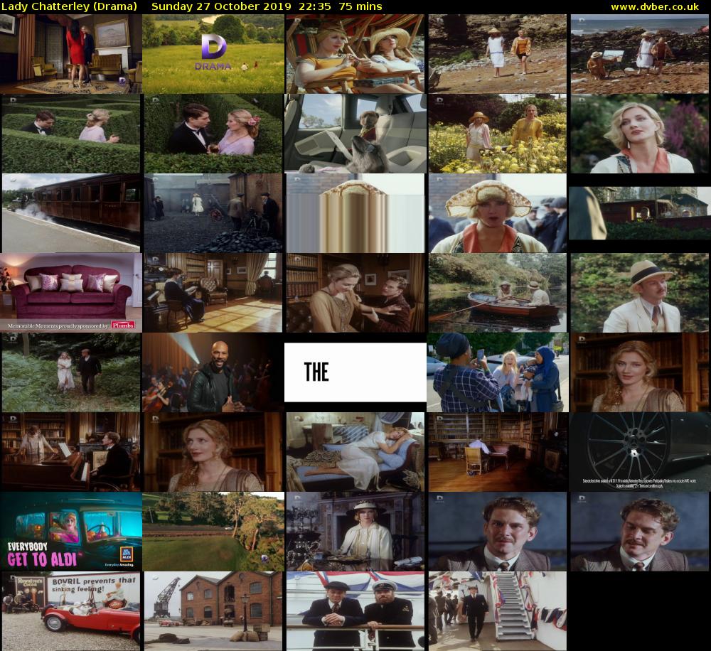 Lady Chatterley (Drama) Sunday 27 October 2019 22:35 - 23:50