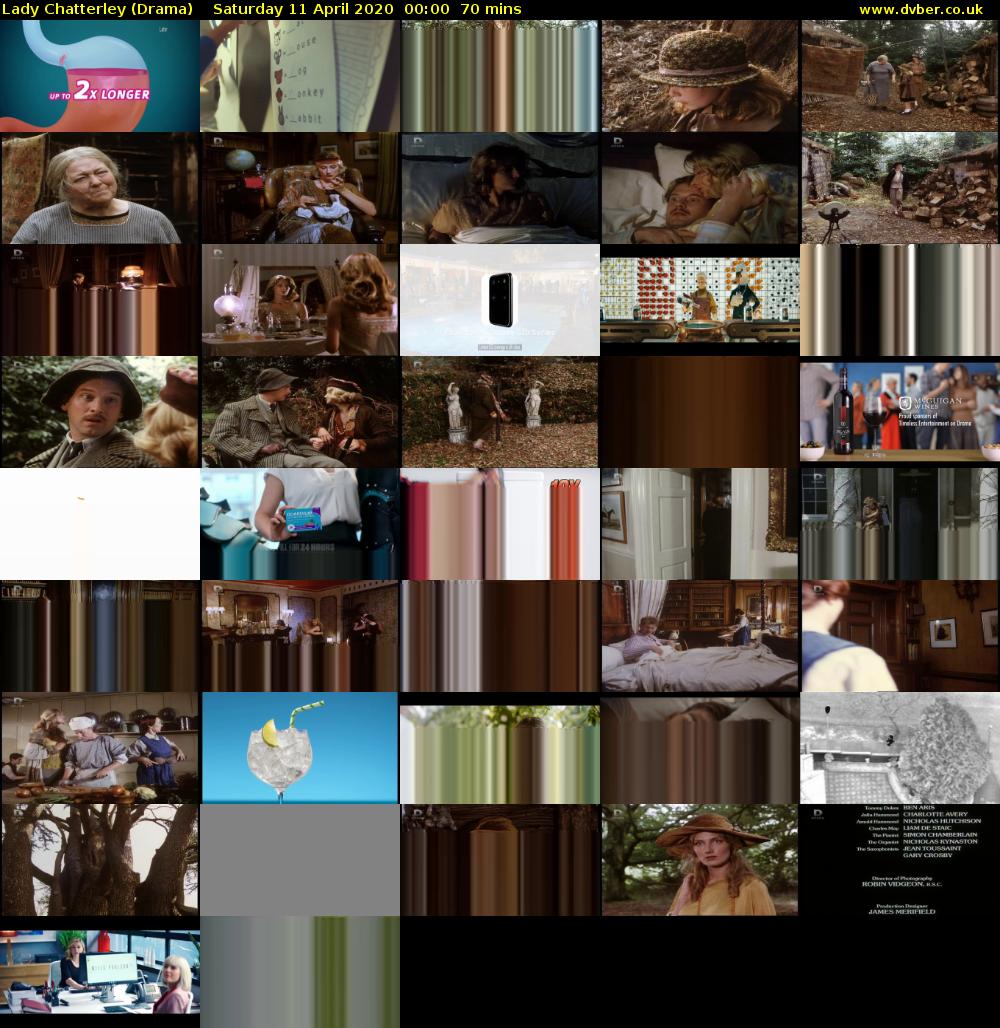 Lady Chatterley (Drama) Saturday 11 April 2020 00:00 - 01:10