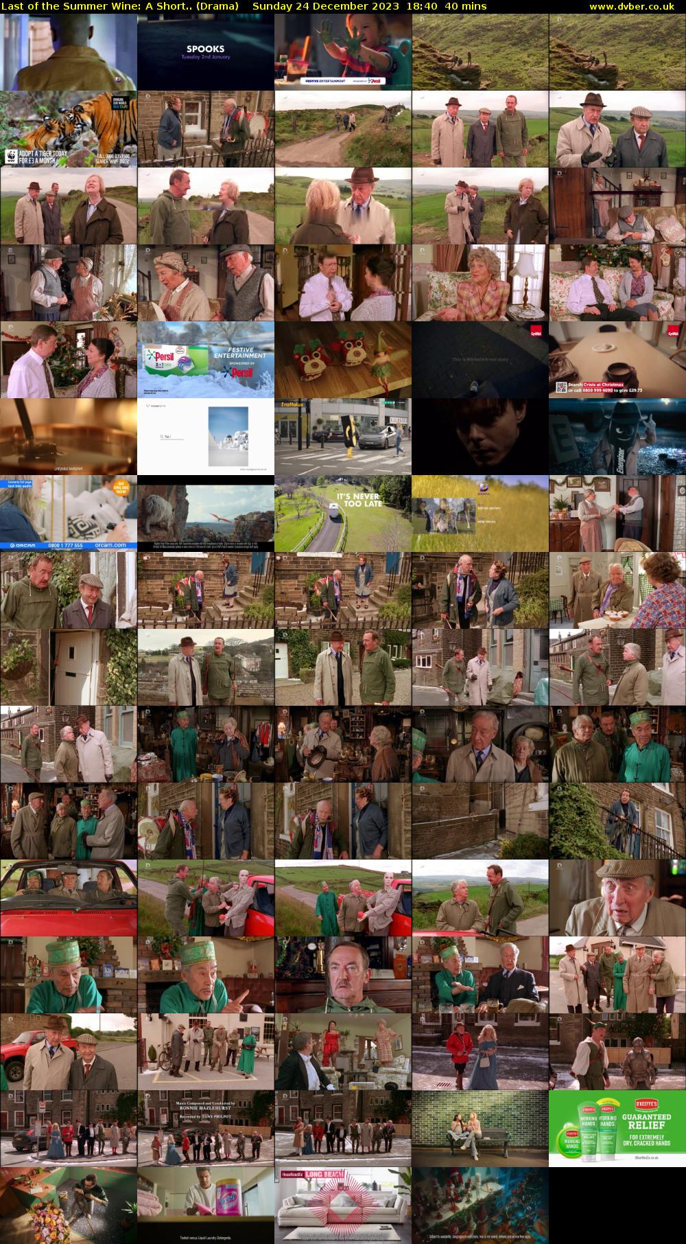 Last of the Summer Wine: A Short.. (Drama) Sunday 24 December 2023 18:40 - 19:20