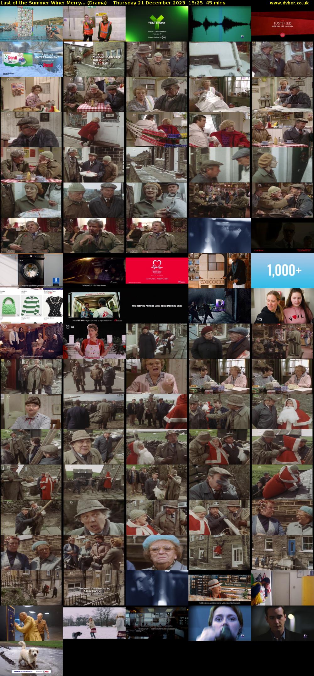 Last of the Summer Wine: Merry... (Drama) Thursday 21 December 2023 15:25 - 16:10