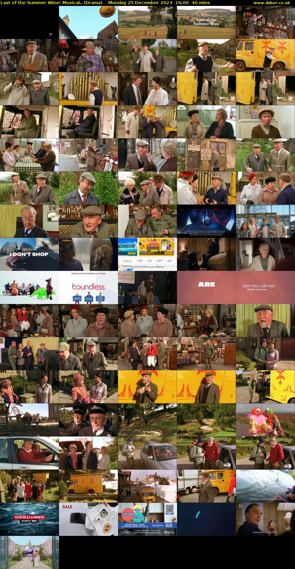 Last of the Summer Wine: Musical.. (Drama) Monday 25 December 2023 16:00 - 16:40