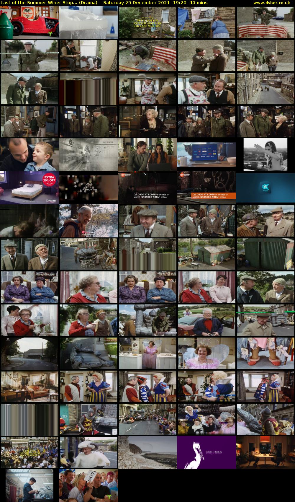 Last of the Summer Wine: Stop... (Drama) Saturday 25 December 2021 19:20 - 20:00