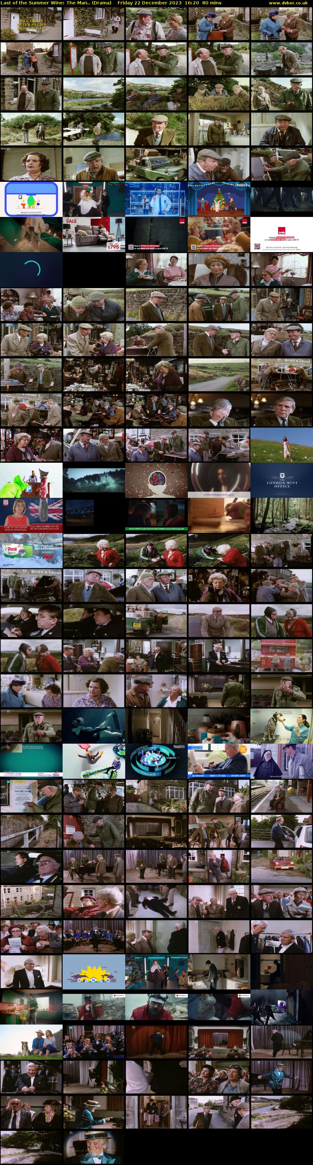 Last of the Summer Wine: The Man.. (Drama) Friday 22 December 2023 16:20 - 17:40