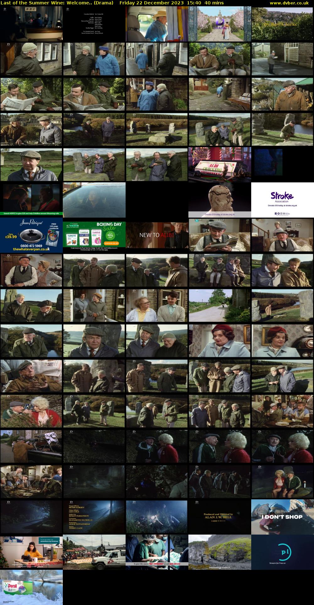 Last of the Summer Wine: Welcome.. (Drama) Friday 22 December 2023 15:40 - 16:20