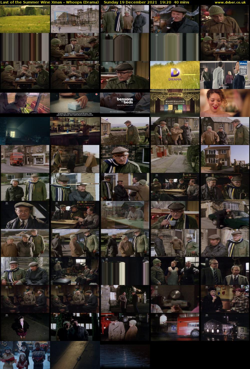 Last of the Summer Wine Xmas - Whoops (Drama) Sunday 19 December 2021 19:20 - 20:00