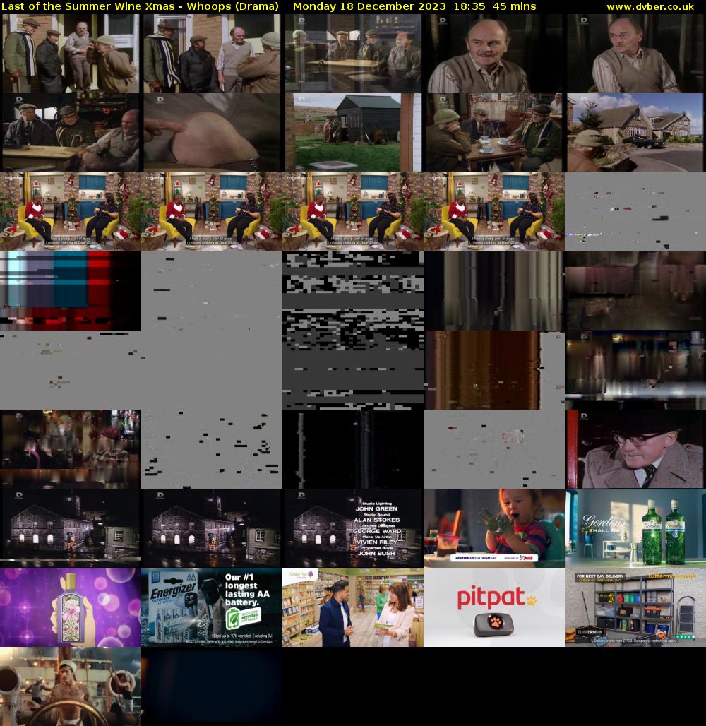 Last of the Summer Wine Xmas - Whoops (Drama) Monday 18 December 2023 18:35 - 19:20