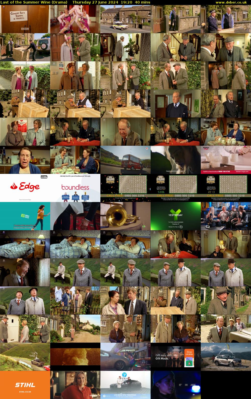 Last of the Summer Wine (Drama) Thursday 27 June 2024 19:20 - 20:00