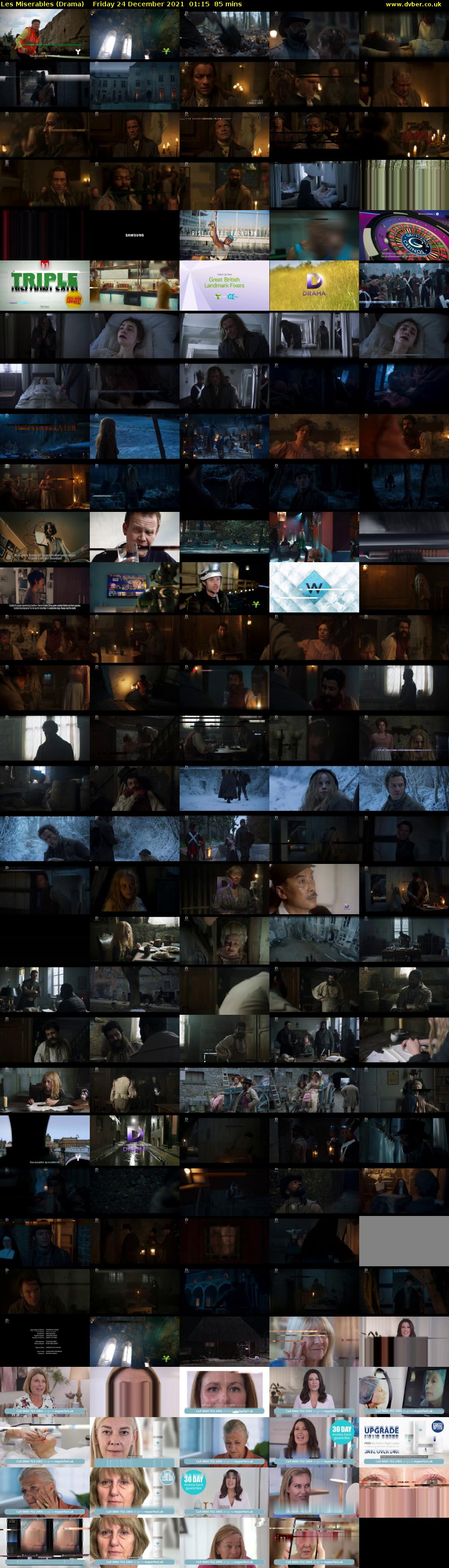 Les Miserables (Drama) Friday 24 December 2021 01:15 - 02:40