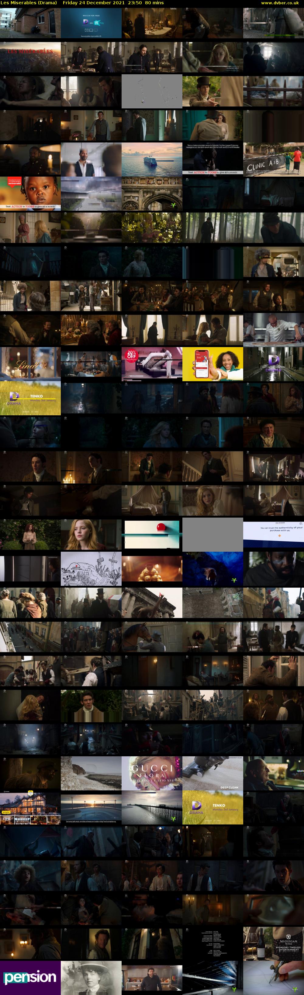 Les Miserables (Drama) Friday 24 December 2021 23:50 - 01:10