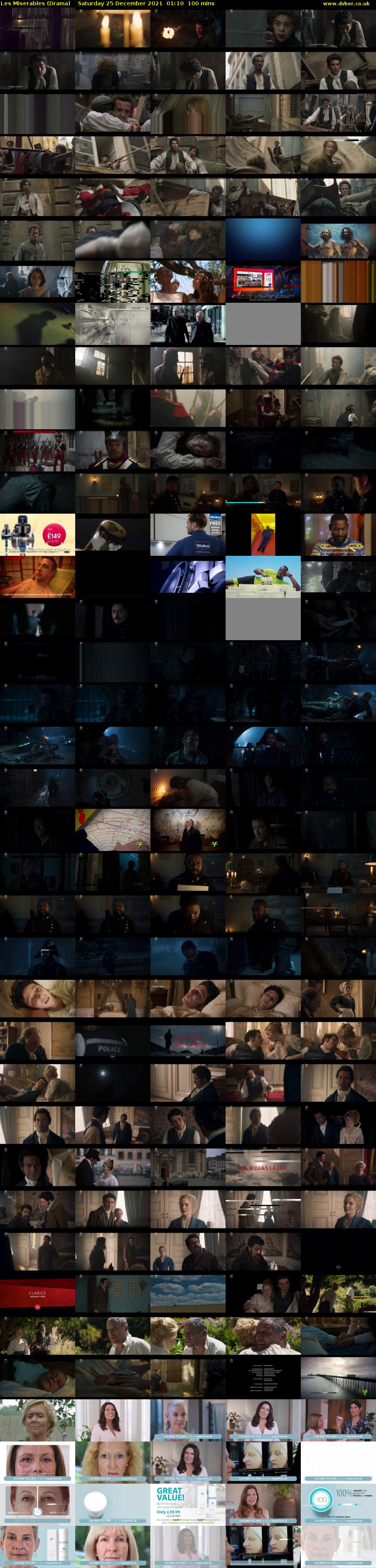 Les Miserables (Drama) Saturday 25 December 2021 01:10 - 02:50