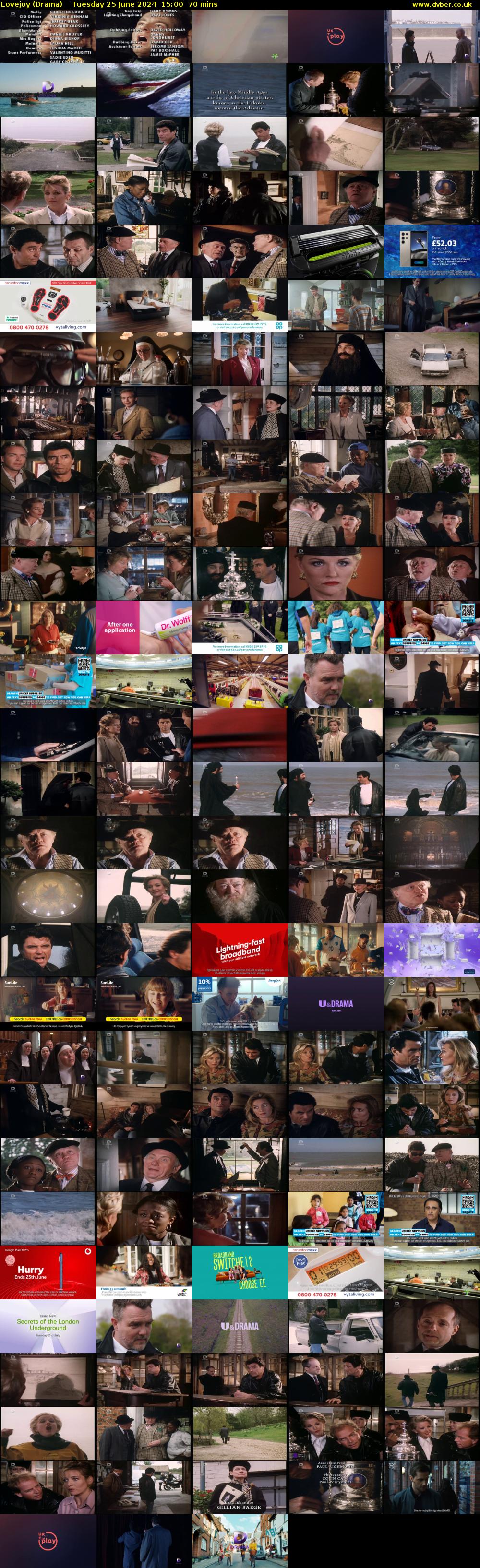 Lovejoy (Drama) Tuesday 25 June 2024 15:00 - 16:10