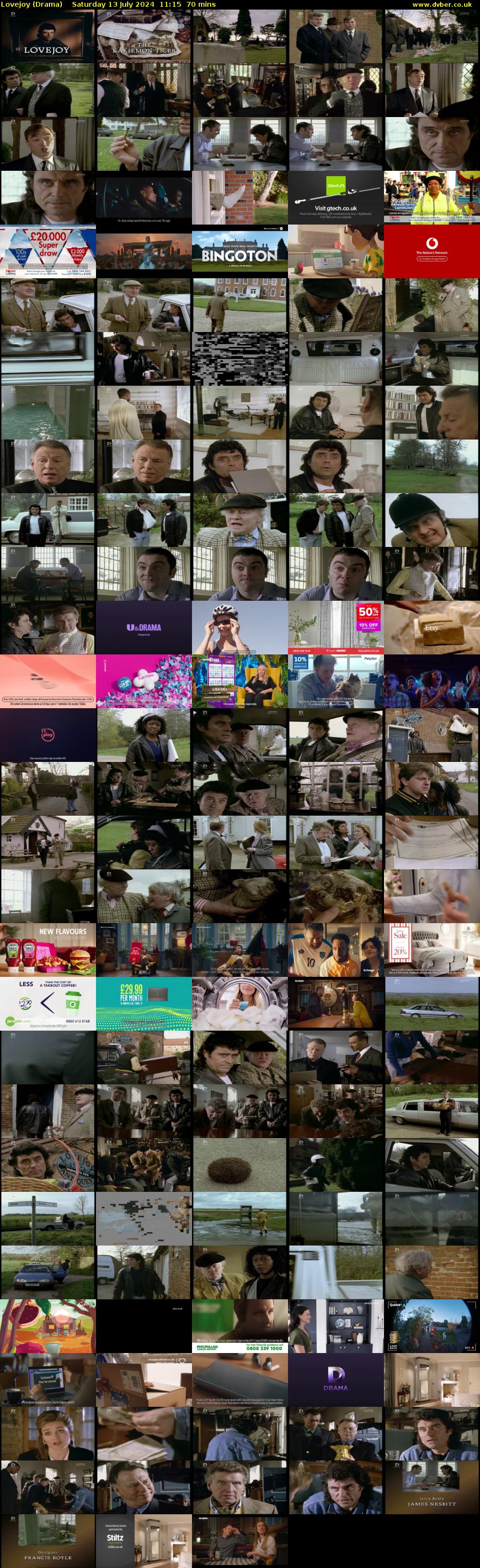 Lovejoy (Drama) Saturday 13 July 2024 11:15 - 12:25