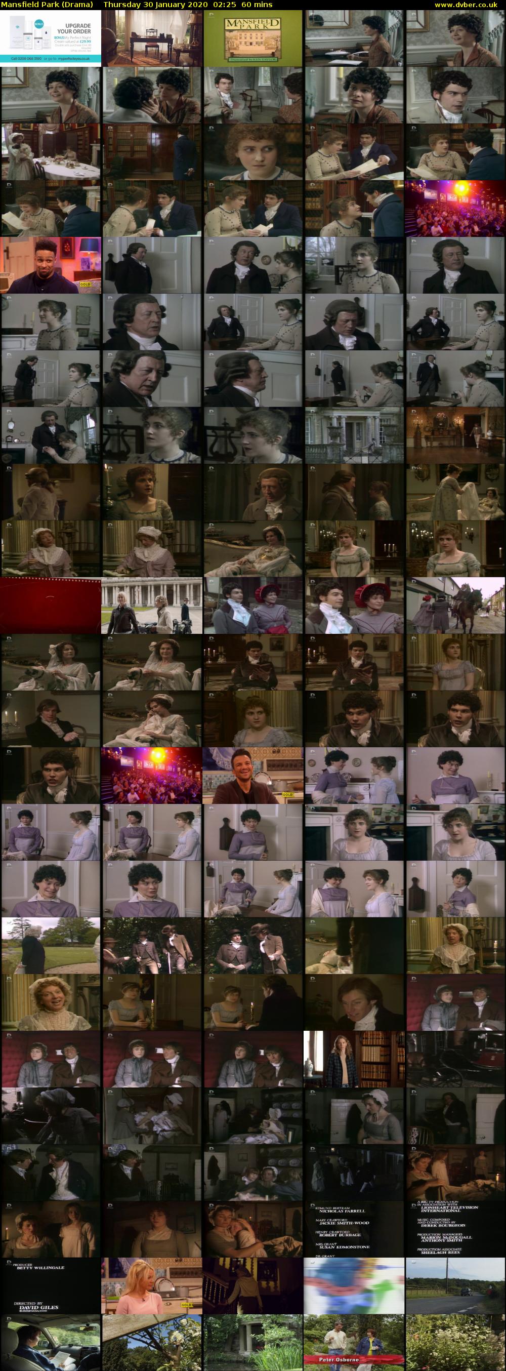 Mansfield Park (Drama) Thursday 30 January 2020 02:25 - 03:25
