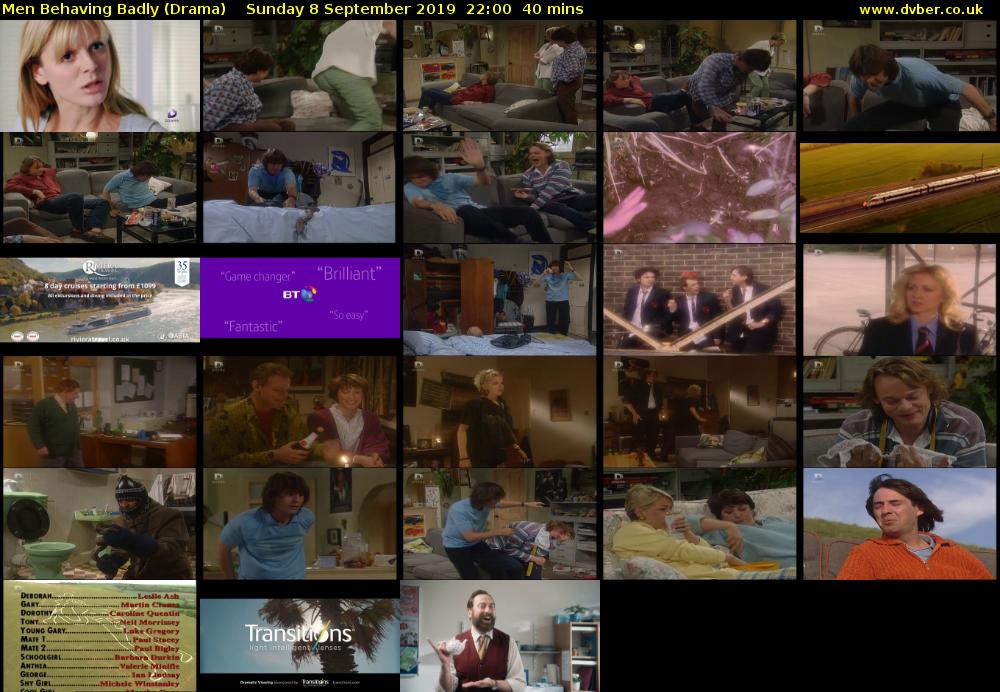Men Behaving Badly (Drama) Sunday 8 September 2019 22:00 - 22:40