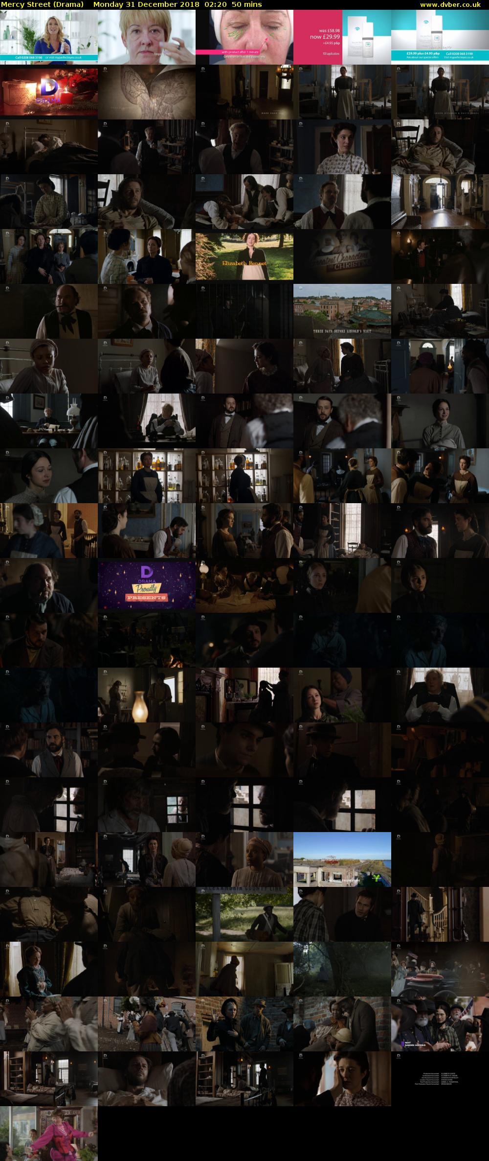 Mercy Street (Drama) Monday 31 December 2018 02:20 - 03:10
