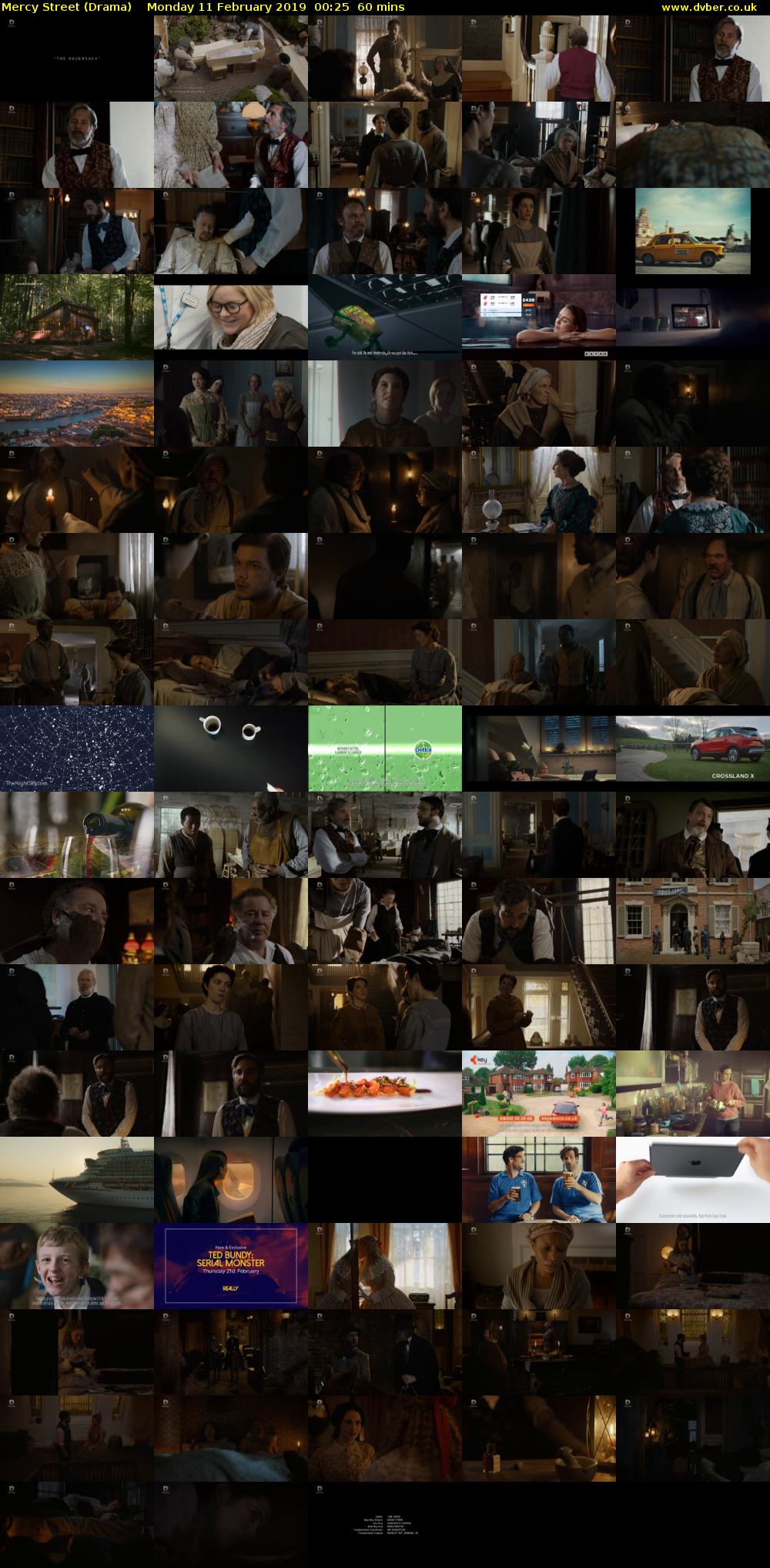 Mercy Street (Drama) Monday 11 February 2019 00:25 - 01:25