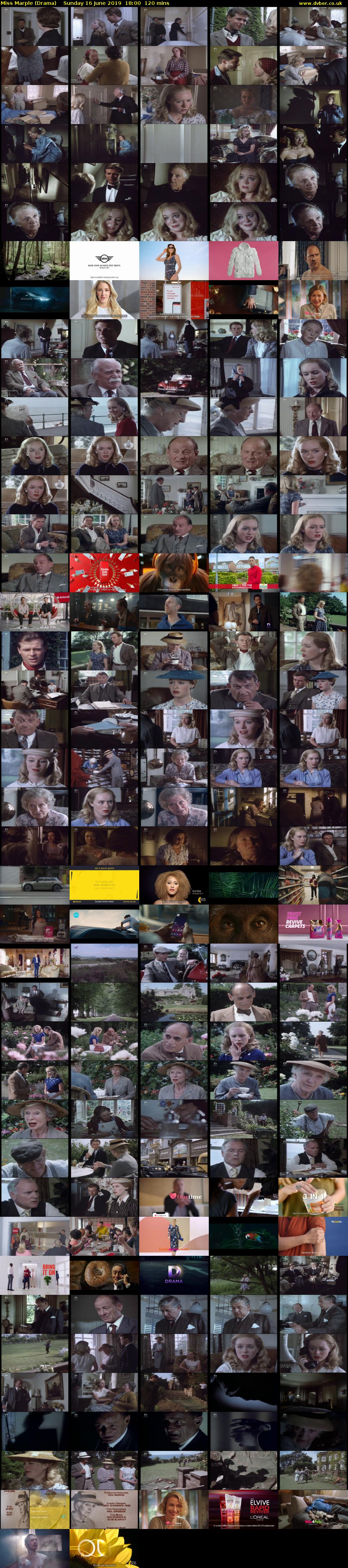 Miss Marple (Drama) Sunday 16 June 2019 18:00 - 20:00