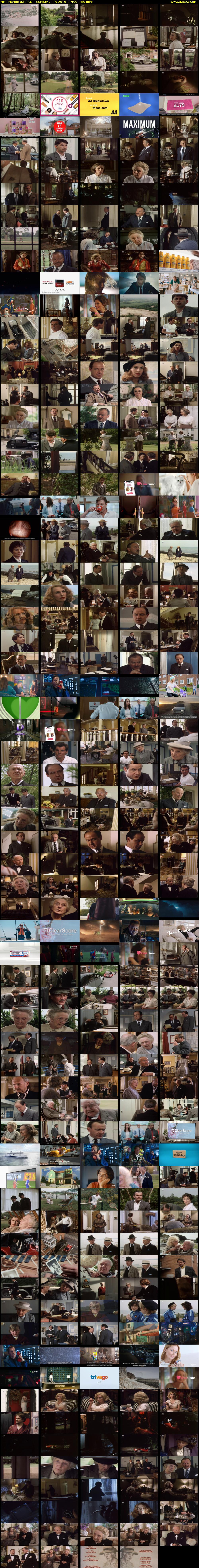 Miss Marple (Drama) Sunday 7 July 2019 17:00 - 20:00