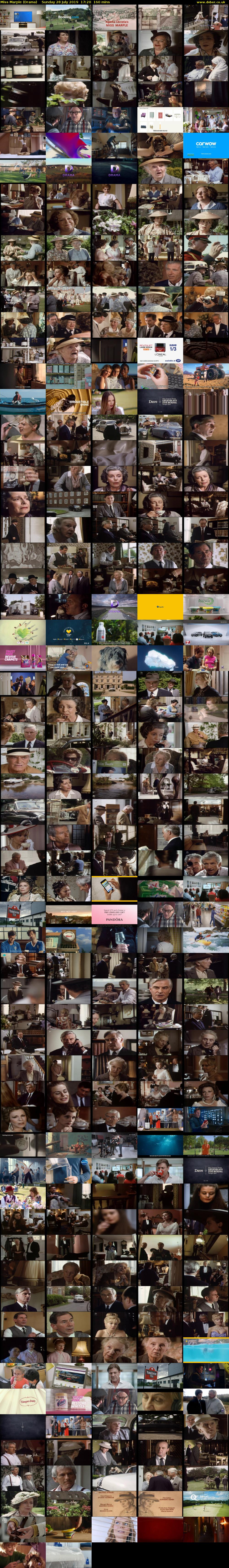 Miss Marple (Drama) Sunday 28 July 2019 17:20 - 20:00