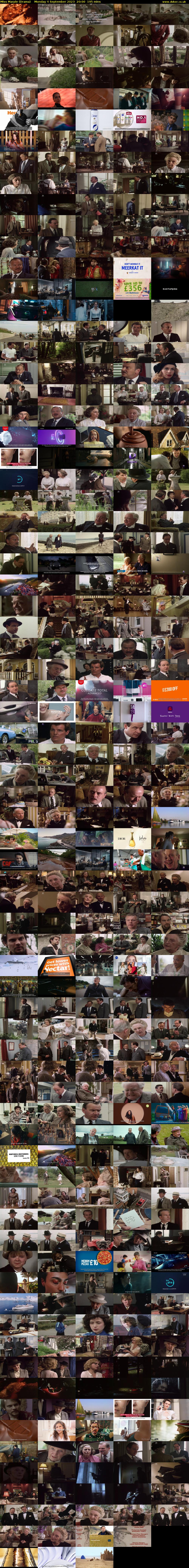 Miss Marple (Drama) Monday 4 September 2023 20:00 - 23:15