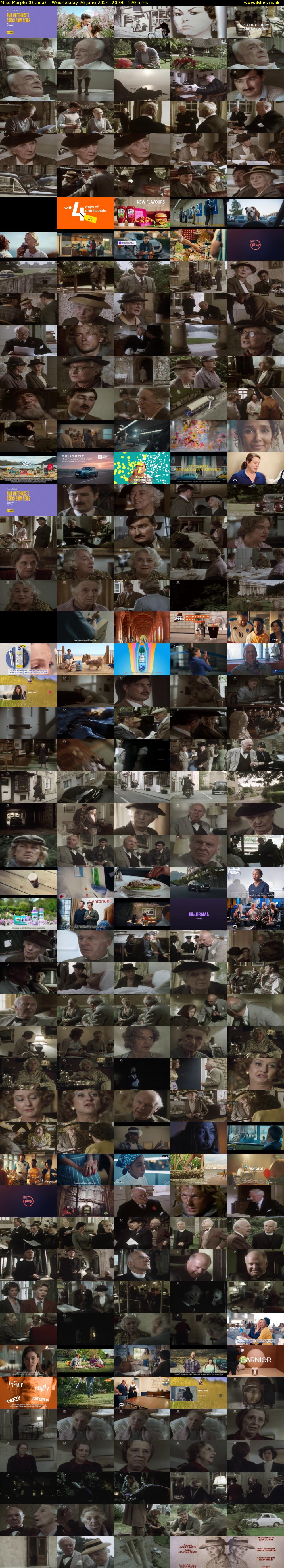 Miss Marple (Drama) Wednesday 26 June 2024 20:00 - 22:00