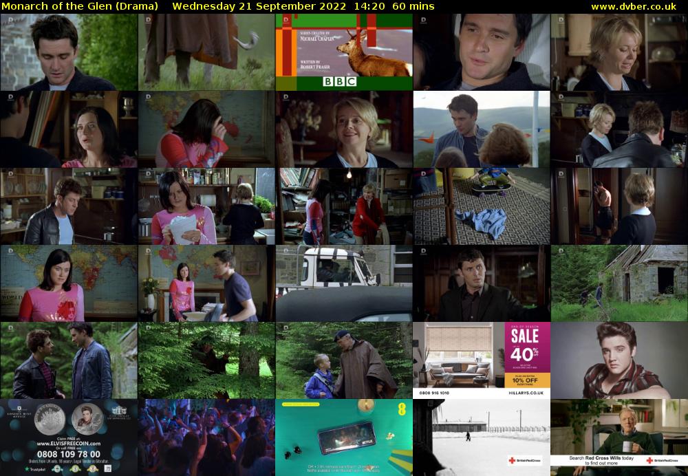 Monarch of the Glen (Drama) Wednesday 21 September 2022 14:20 - 15:20