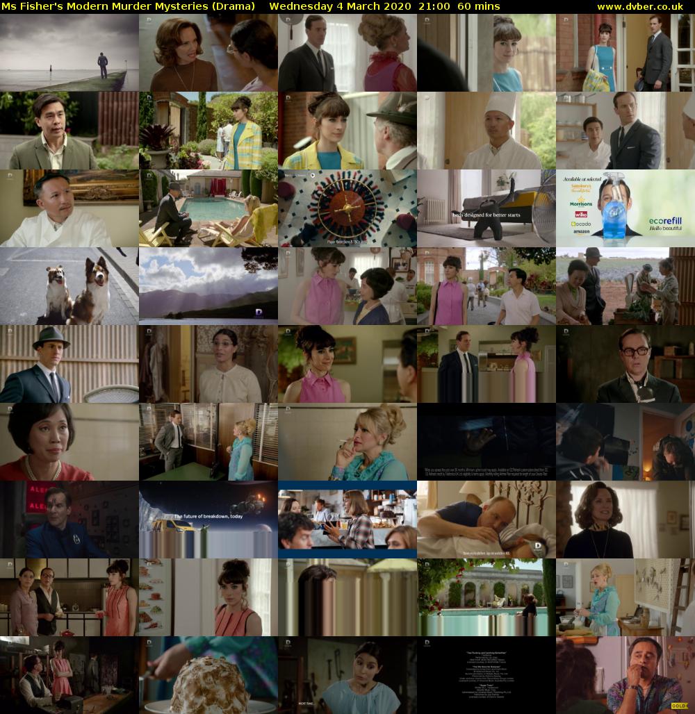 Ms Fisher's Modern Murder Mysteries (Drama) Wednesday 4 March 2020 21:00 - 22:00