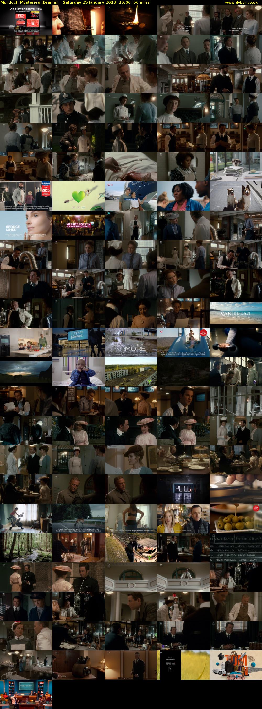 Murdoch Mysteries (Drama) Saturday 25 January 2020 20:00 - 21:00