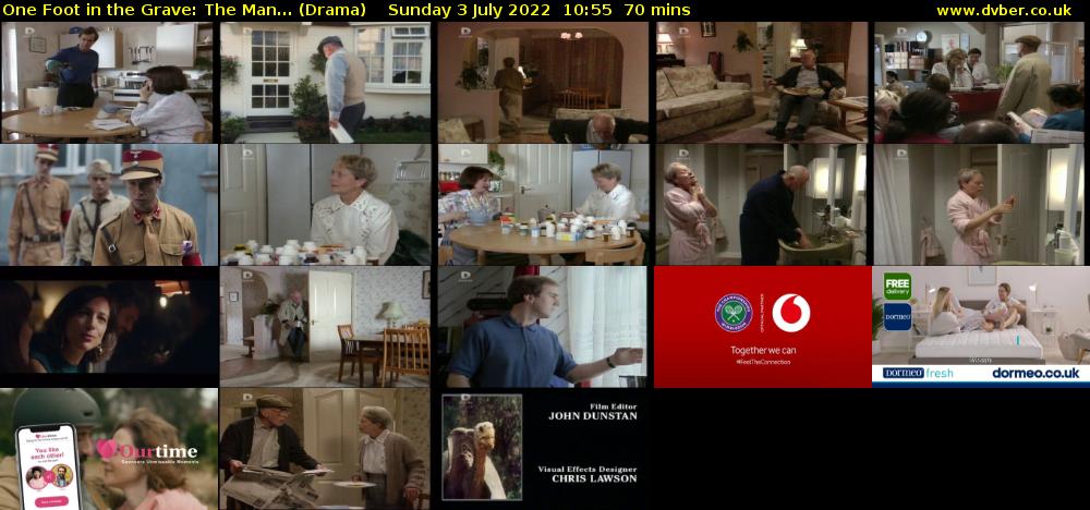 One Foot in the Grave: The Man... (Drama) Sunday 3 July 2022 10:55 - 12:05