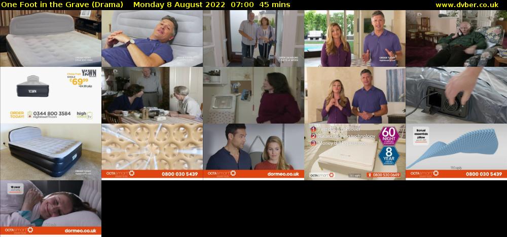 One Foot in the Grave (Drama) Monday 8 August 2022 07:00 - 07:45