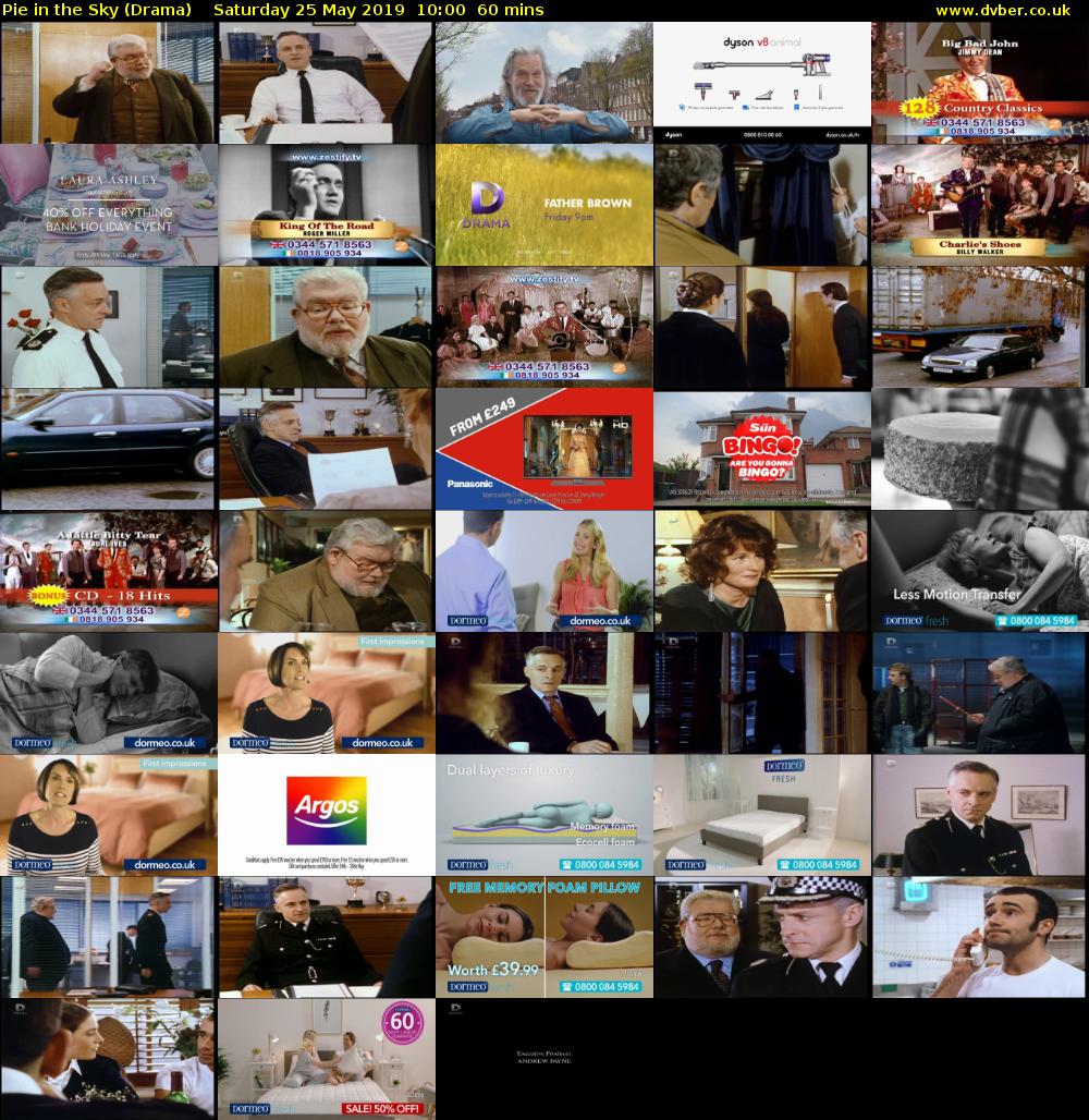 Pie in the Sky (Drama) Saturday 25 May 2019 10:00 - 11:00