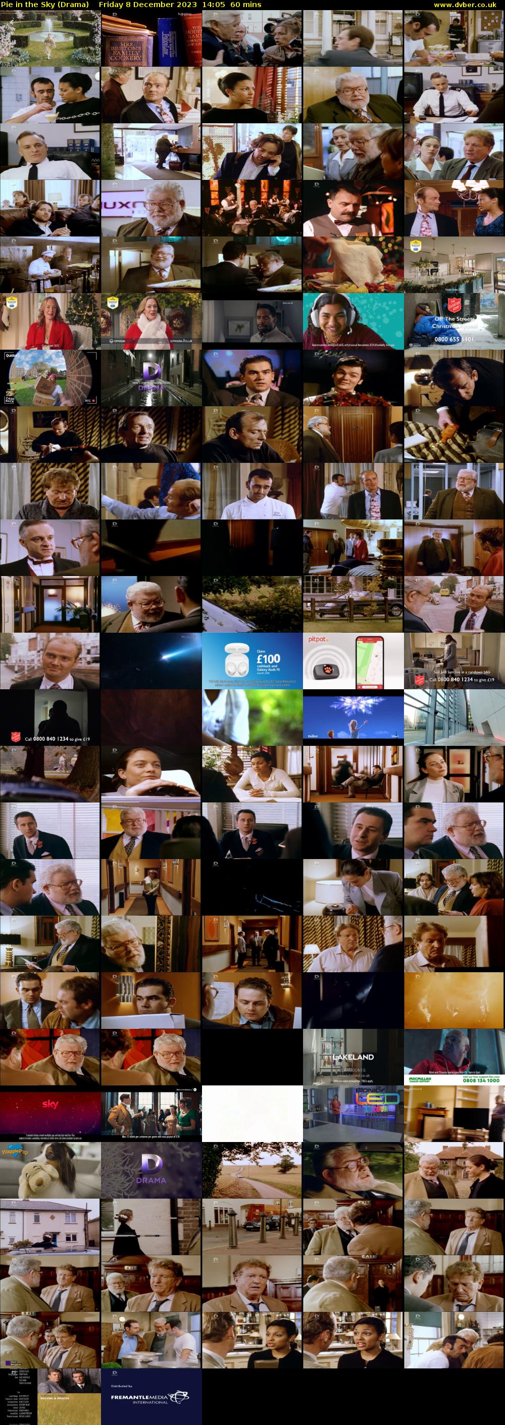 Pie in the Sky (Drama) Friday 8 December 2023 14:05 - 15:05