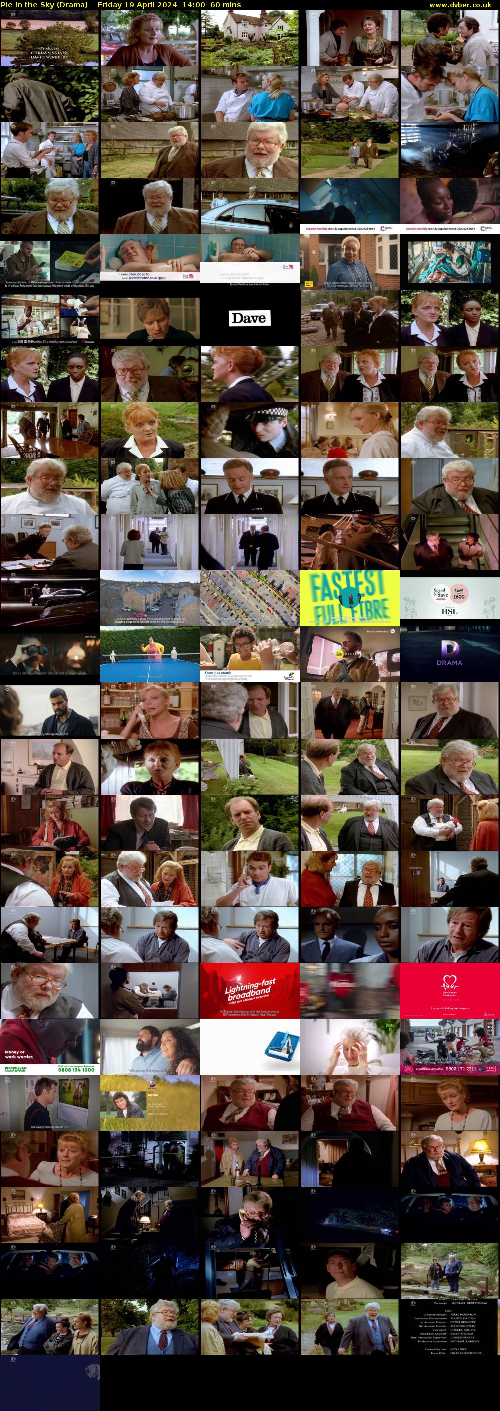 Pie in the Sky (Drama) Friday 19 April 2024 14:00 - 15:00
