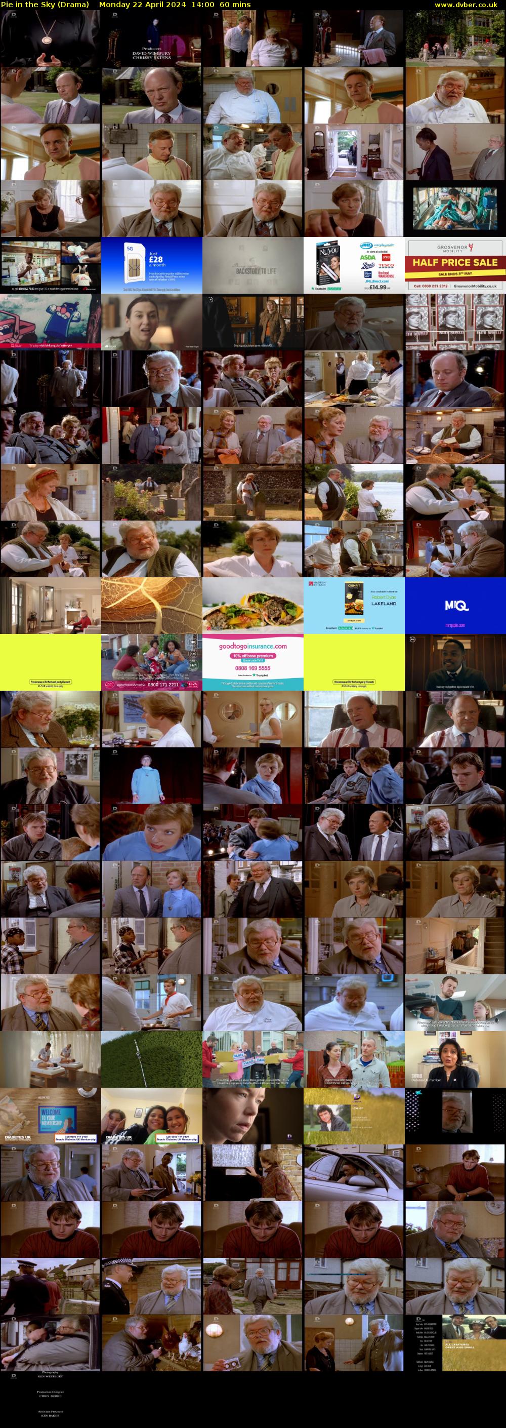 Pie in the Sky (Drama) Monday 22 April 2024 14:00 - 15:00
