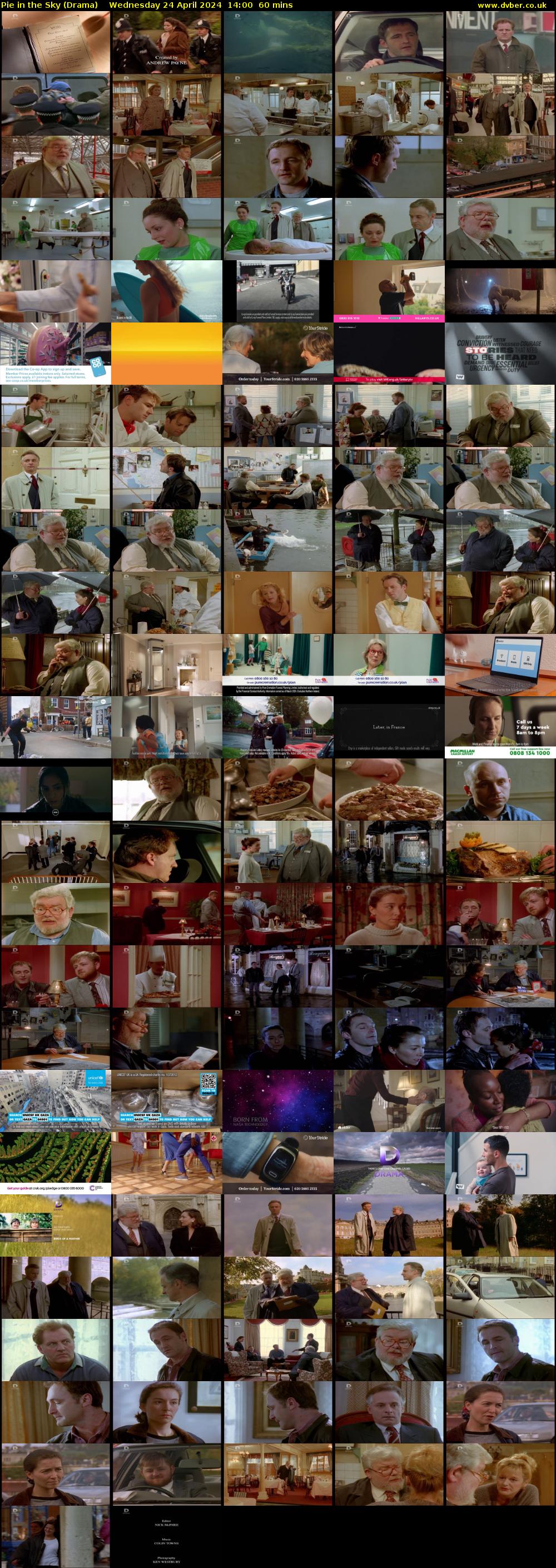 Pie in the Sky (Drama) Wednesday 24 April 2024 14:00 - 15:00