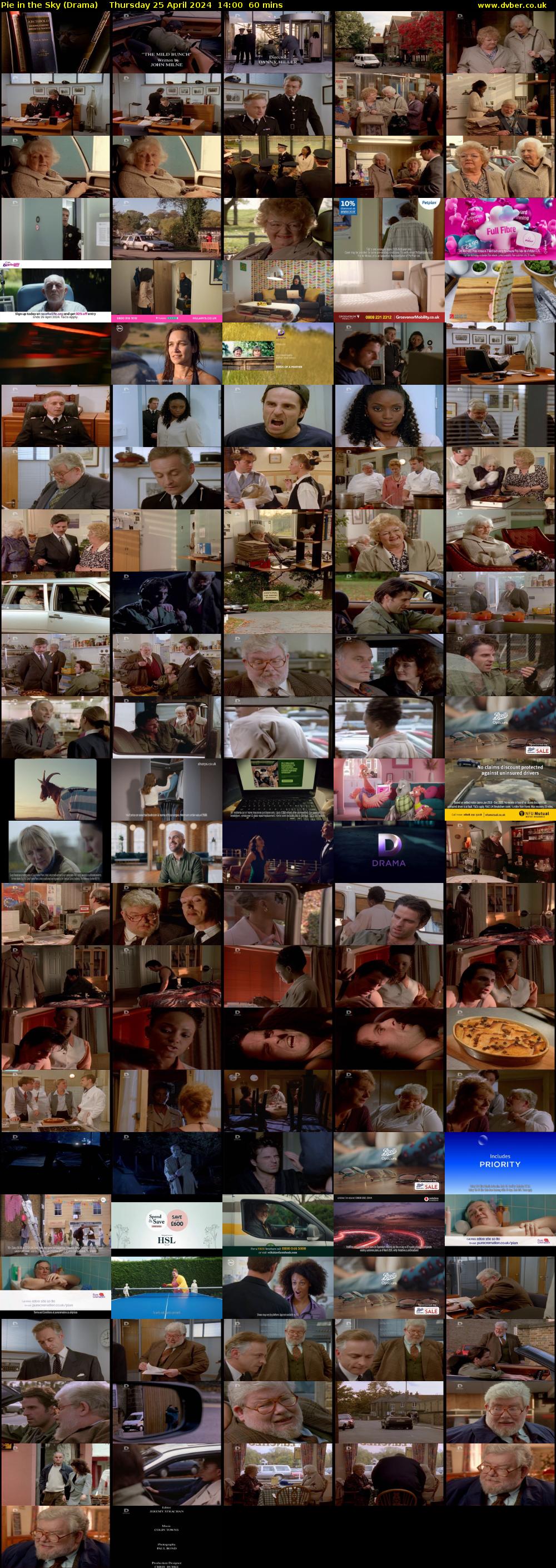 Pie in the Sky (Drama) Thursday 25 April 2024 14:00 - 15:00