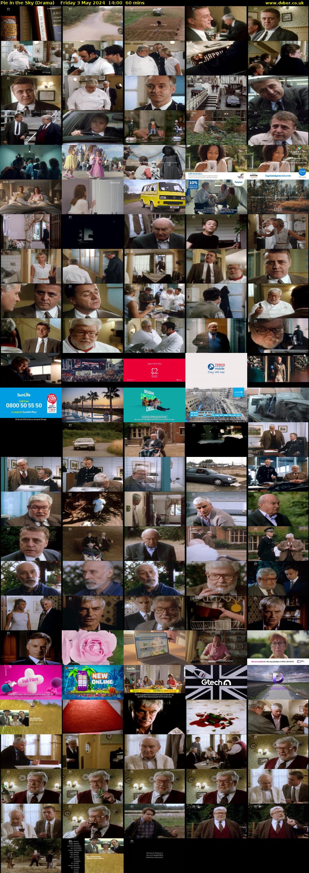 Pie in the Sky (Drama) Friday 3 May 2024 14:00 - 15:00