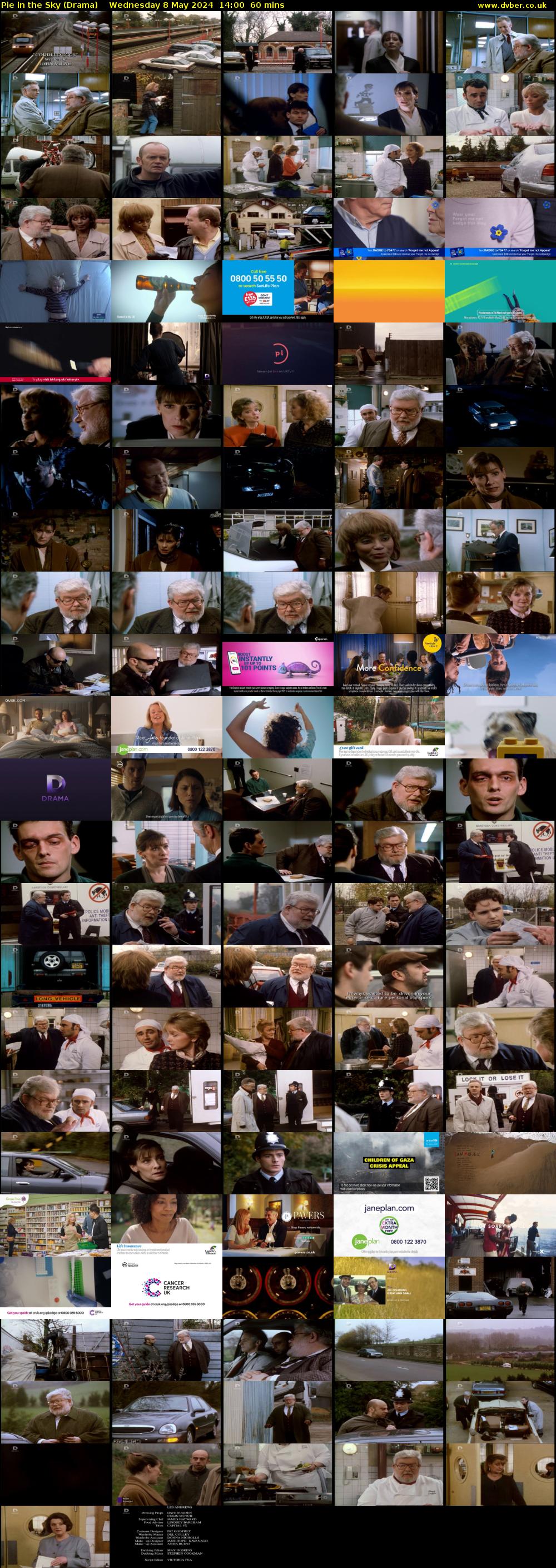 Pie in the Sky (Drama) Wednesday 8 May 2024 14:00 - 15:00