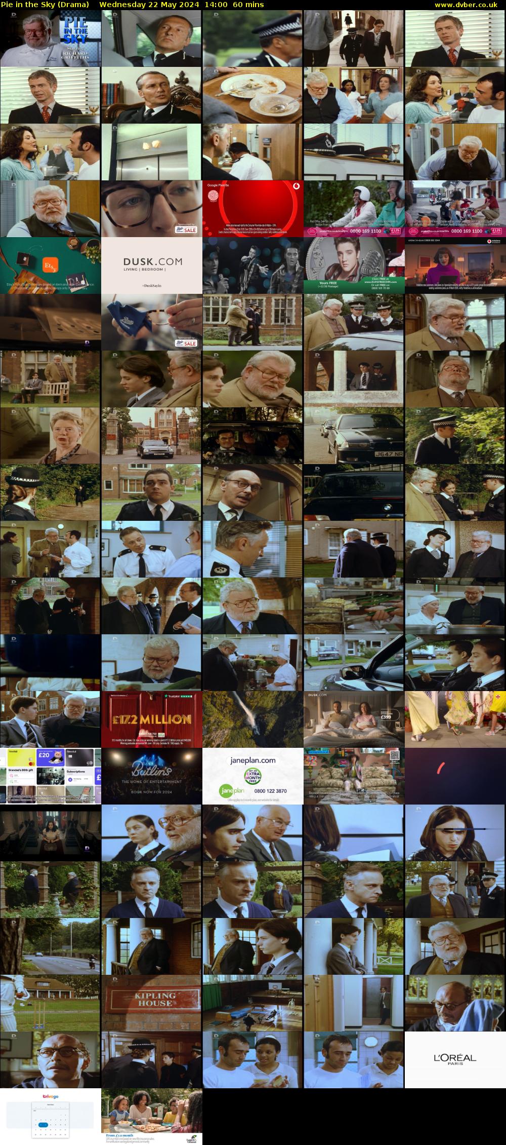 Pie in the Sky (Drama) Wednesday 22 May 2024 14:00 - 15:00