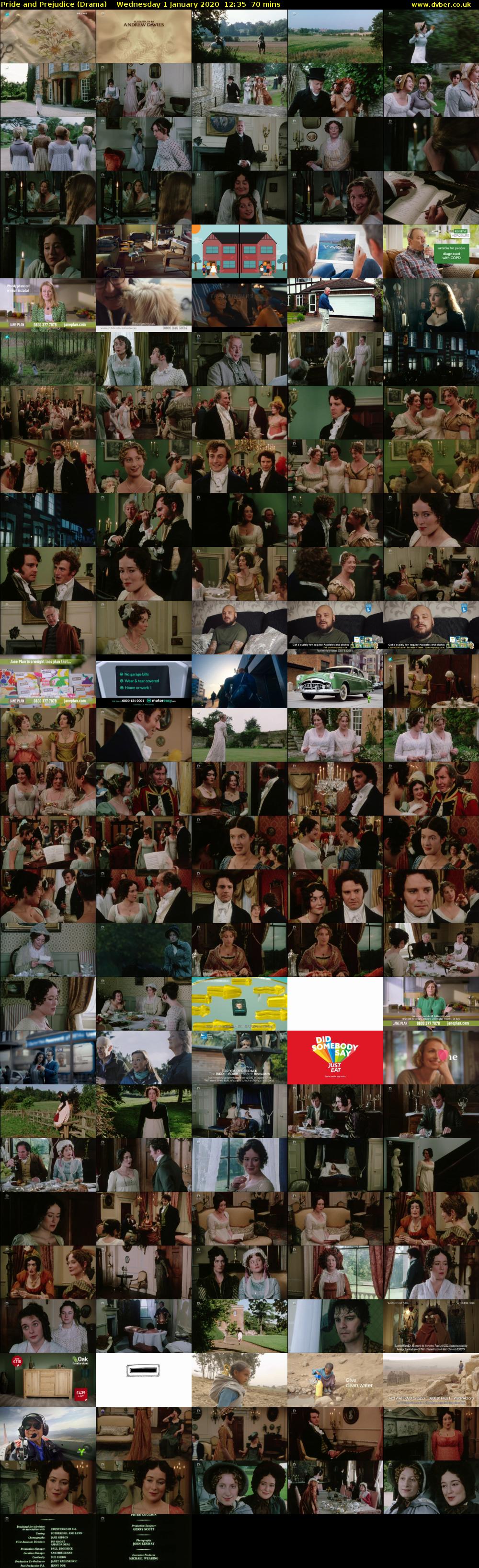 Pride and Prejudice (Drama) Wednesday 1 January 2020 12:35 - 13:45