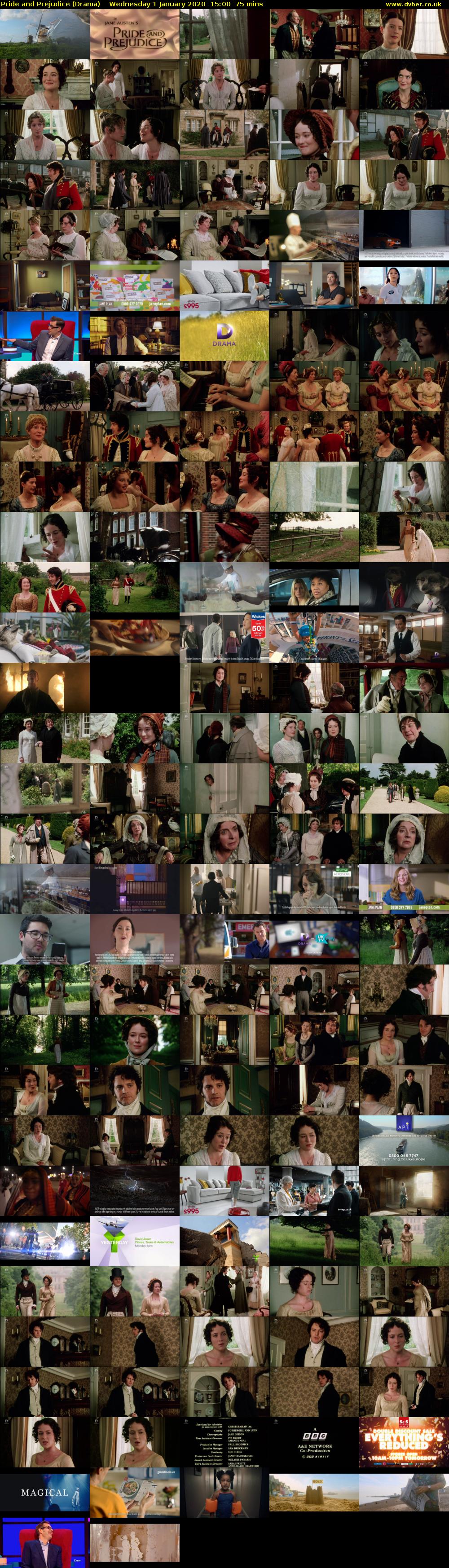 Pride and Prejudice (Drama) Wednesday 1 January 2020 15:00 - 16:15