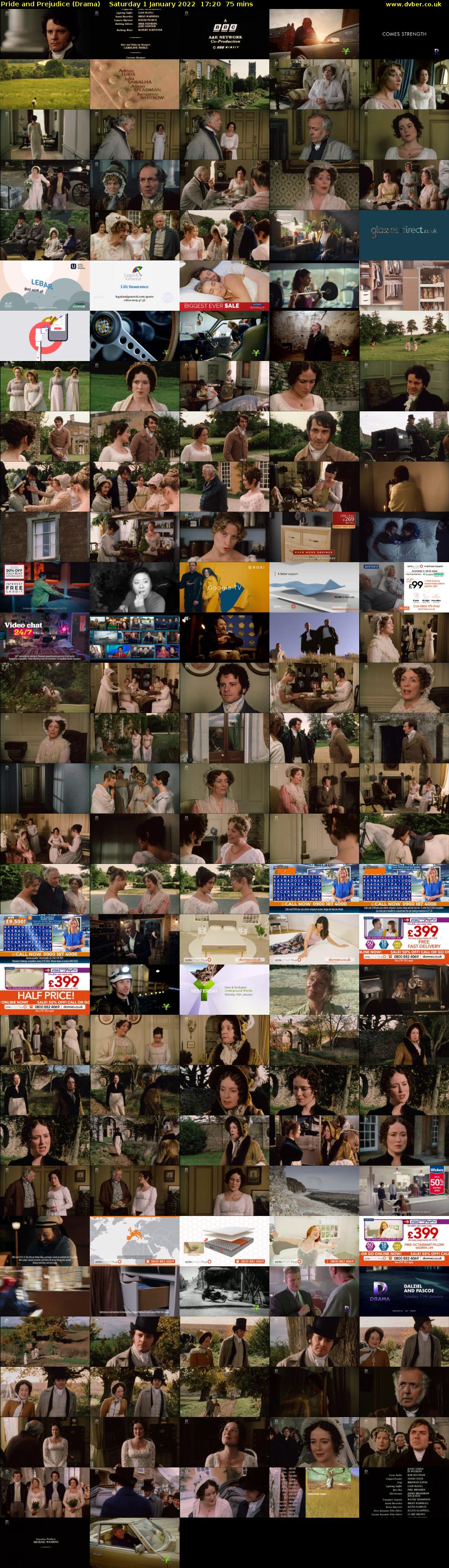 Pride and Prejudice (Drama) Saturday 1 January 2022 17:20 - 18:35